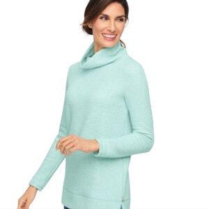 T-‎ By TALBOTS Bubble Jacquard Quilted Sweater Feminine Dainty